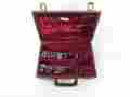 062411 Five Star Paris Wood Clarinet Upper And Lower Joint With Case Parts Lot