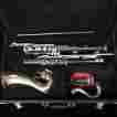 14666 Noblet Nice France Grenadilla Wood Bass Clarinet With Case Good Pads