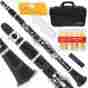 150-bk-1 Lazarro Student Bb Clarinet W Case Extras-black Silver Keys-best 4 School Band 811773021112