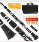 150-bk-l Lazarro Bb Clarinet Black Silver Keys With Case Reeds