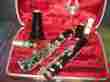 234787 Bundy Vintage Clarinet Instrument Red Velvet Case Made In Usa 3 Used