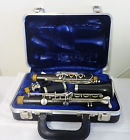 60741 Clarinet Silvertone Cat Lined Blue Black Case2524 Vintage