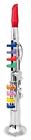 646437194488 Click N Play Clarinet With 8 Colored Keys Metallic Silver