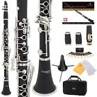 847848017278 Mendini By Cecilio Flat Clarinet With Barrels Case