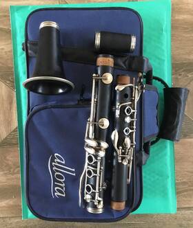 Cl1023851 Allora 1023851 Student Series Clarinet Black Silver Mouthpiece Is Miss -17