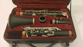 A0020 Anaxa Vintage Alto Clarinet With Hard Case Great Condition