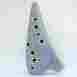 B00dtajshy-001 Hole Sweet Potato Ocarina Ocarinawind 12 Ceramic Blue Ice Crack Glazed Craft Alto C 6896633439485