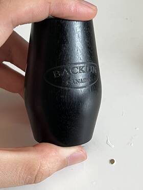 Backun 297313304725 65mm Fatboy Grenadilla Clarinet Barrel Bb