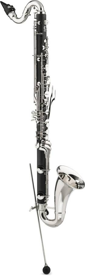 Backun 889052021917 Alpha Bass Clarinet With Backpack Case - Low Eb Silver-plated Keys