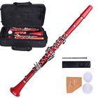 Big Metal 17key Red Clance Bakelite Professional Flat Goods Clarinet