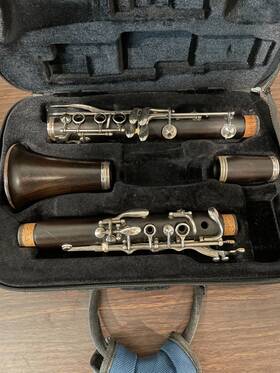 1212649 Buffet Crampon E12f Bb Clarinet With Case Intermediate Grenadilla Wood