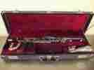 Case-m1128 Bundy Selmer Resonite Alto Clarinet W 2 Mouthpieces Reed In Carry