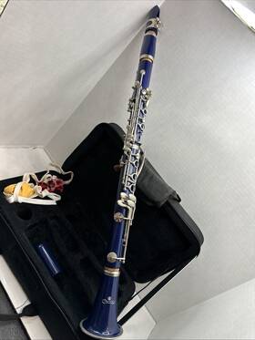 Ct-28b Cecilio Student Clarinet Royal Blue. Used Condition But Ready To Play