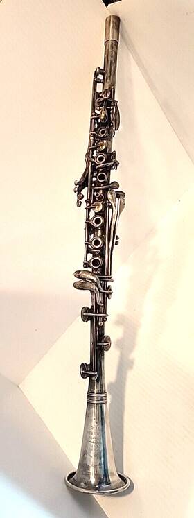 248h Cundy-bettoney Co. Three Star Metal Clarinet / Missing Mouthpiece/serial #