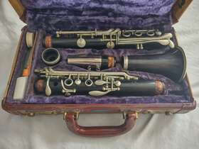 7327 D.noblet Vintage Paris Wood Clarinet - Made In France Sn Untested C2