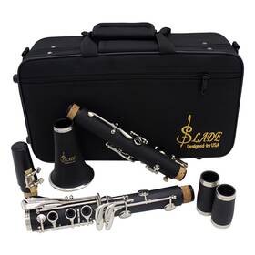 Eruule Ldc750 Professional Bb Clarinet With 17 Keys Bakelite Wood Case And Reed