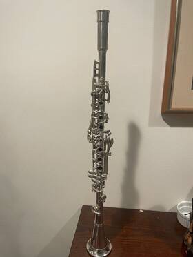 257759 H.n. White Company Rare Inch Silver King Metal Clarinet Circa 1941