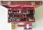 H8397 Getzen Vintage Clarinet Bb Case Reeds Care Kit Patch Estate