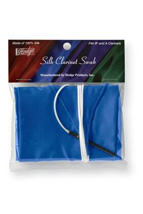 Hodge 688567000444 Silk Clarinet Swab - Blue