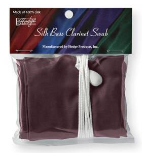 Bcb3 Hodge Silk Bass Clarinet Swab - Burgundy