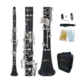 Cl-210 Kayata 702909310067 Clarinet For Beginner Bb Student Adults 17 Nickel-plated Keys Hard C