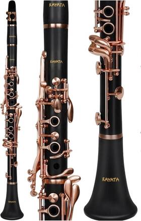 Kayata 732322183290 B-flat Clarinet Rose Gold With Carrying Case - New