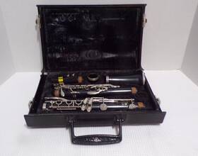 L73251 Kenosha Clarinet Black Silver Keys Made In Usa Wi With Case