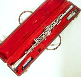 King C95791 Vintage 1950 S Silver Cleveland Clarinet Made By An H.n. White Co. With Case