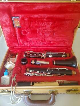 20106 Le Blanc Vintage 1964 Leblanc Iii Paris Grenadilla Wood Bb Clarinet Very Fine Condition