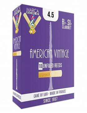 Marca 760175547997 5 Boxes Of Bb Clarinet American Vintage Reeds 4.5
