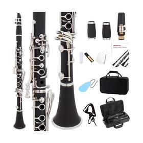 Cl-20r Melocrest Clarinet Bb French 17 Key B Flat Beginner Student Nickel-plated