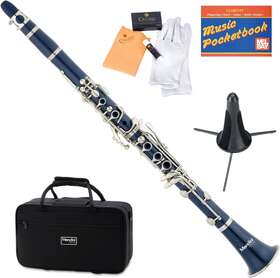 Mendini By Cecillo 847848017094 Bb Clarinet With Case Best Beginners For Students Blue