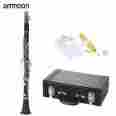 Mmo5401316427292gy Ammoon Clarinet Bb Cupronickel Plated Nickel 17 Key For Beginner Student G1n4