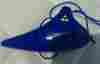 N0189 Ocarina New 8 Hole Ceramic Of Zelda Flute Blue Instrument With Book