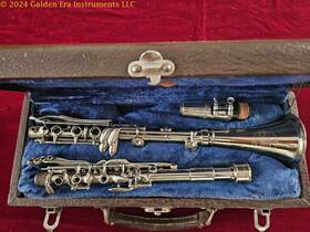 1929 Pan American 8829 584n Nickel Silver Metal Clarinet Circa