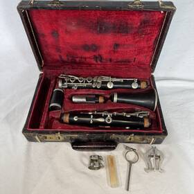 45522 Penzel-mueller Vintage S&m Artist Schmoller And Clarinet B7 With Case For Parts/repair