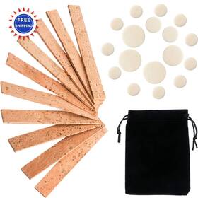 Satinior 765756044509 27 Pieces Clarinet Cork Replacement Kit With 10 Pcs Joint And 17 Pads