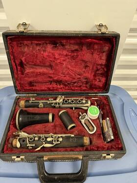 K4715 Selmer Paris Inch Brevete Professional Model Wood Clarinet Circa 1920s