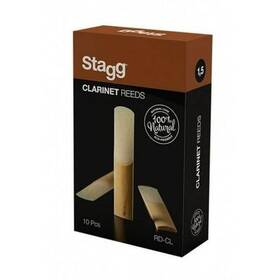 Rd-cl1 Stagg 5 Box Of 10 Bb Clarinet Reeds 1.5 Hardness 100% Natural