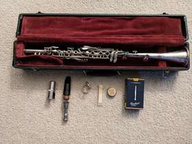 5474 The Pedler Premiere Metal Vintage Clarinet Ser # Engraved Elkhart Ind Case