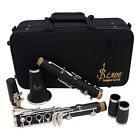 Unbranded Clarinet Bakelite 17 Key Bb Flat Soprano Nickel Plating Exquisite With Case Ep 609132709456