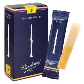 B0002e1p08 Vandoren Cr103 Bb Clarinet Traditional Reeds Strength 3 Box Of 10