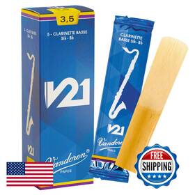 Vandoren B01ho8l94g Cr8235 Bass Clarinet V21 Reeds Strength 3.5 Of 5