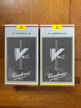 Vav12cl3-3bx Vandoren 2 Boxes V12 Bb Clarinet Reed - 3.0 10-pack Each