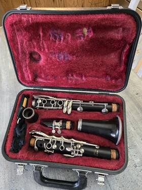 006466a Yamaha Vintage Ycl 34 Wooden Clarinet With Original Hard Case