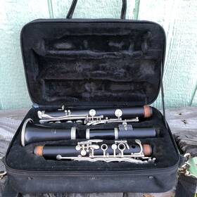 009564 Yamaha Vintage Nippon Gakki Ycl 34 Wooden Clarinet With Case