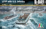 Italeri Kit 1:35 Military Half Lcvp With U.s. Infantry D-day Normandy Art 6524. Fixed Price $67.43.