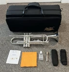 Jean Paul TR-430-10211 Silver Plate Intermediate Trumpet W/ Case. Fixed Price $350.00.