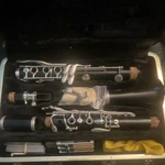 Bundy Resonite Clarinet Plastic Black With Case, Mouthpiece, Reeds. Fixed Price $100.00.