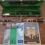 J.w. York & Sons R415 Vintage 1930S Clarinet W/ Band Sheet Music Case Rare!. Fixed Price $300.00.